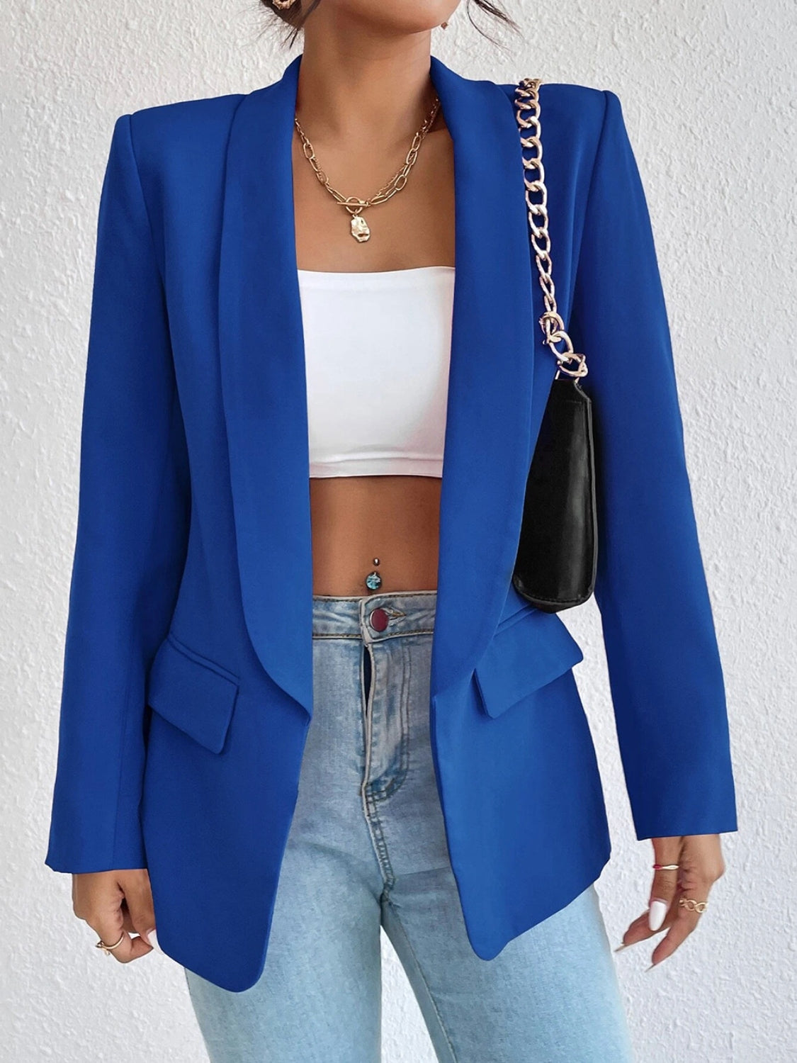 Shireen Shawl Collar Long Sleeve Blazer