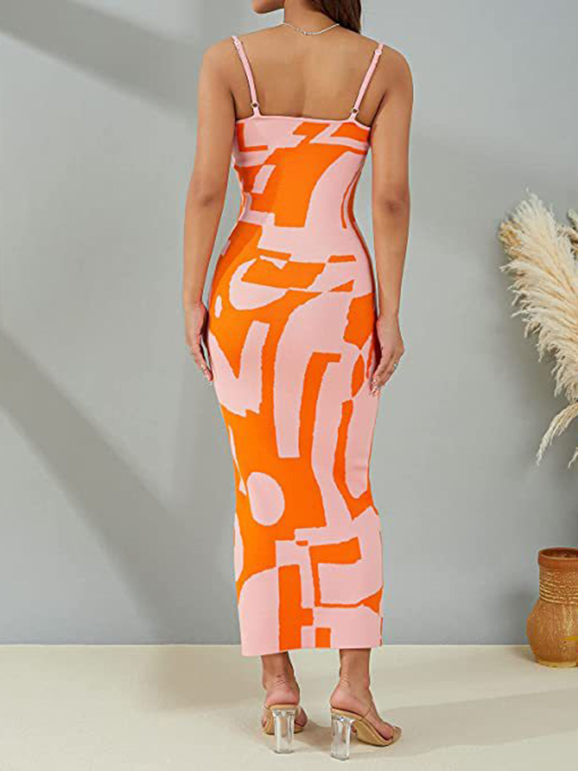Magdalena Spaghetti Strap Maxi Sweater Dress