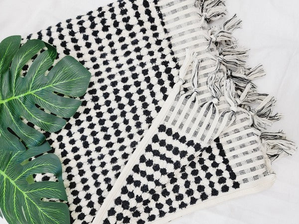 Anatolia Bath Towels, Organic Turkish Cotton Pom Pom Towels