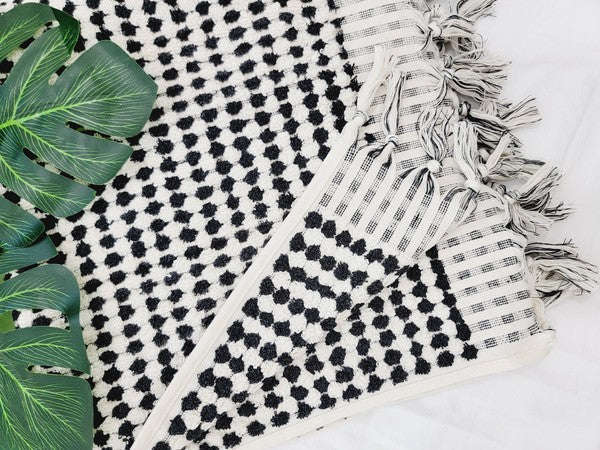 Anatolia Bath Towels, Organic Turkish Cotton Pom Pom Towels