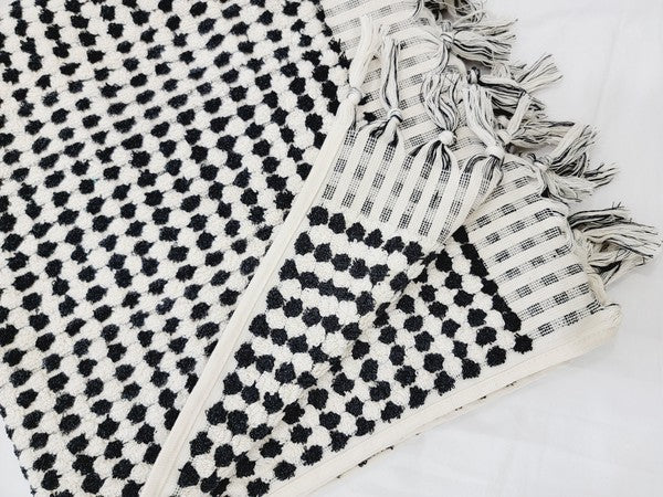 Anatolia Bath Towels, Organic Turkish Cotton Pom Pom Towels