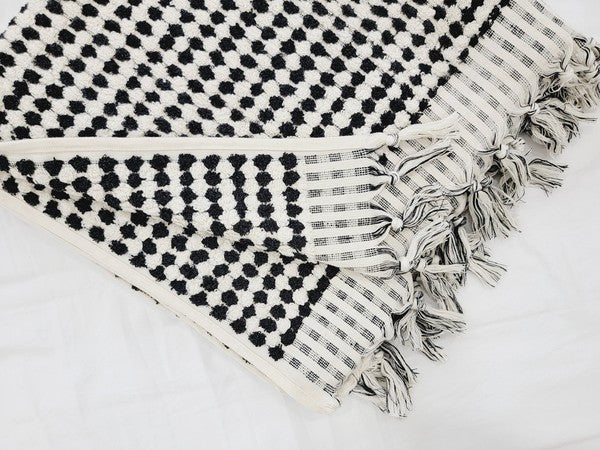 Anatolia Bath Towels, Organic Turkish Cotton Pom Pom Towels