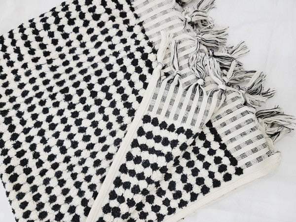 Anatolia Bath Towels, Organic Turkish Cotton Pom Pom Towels