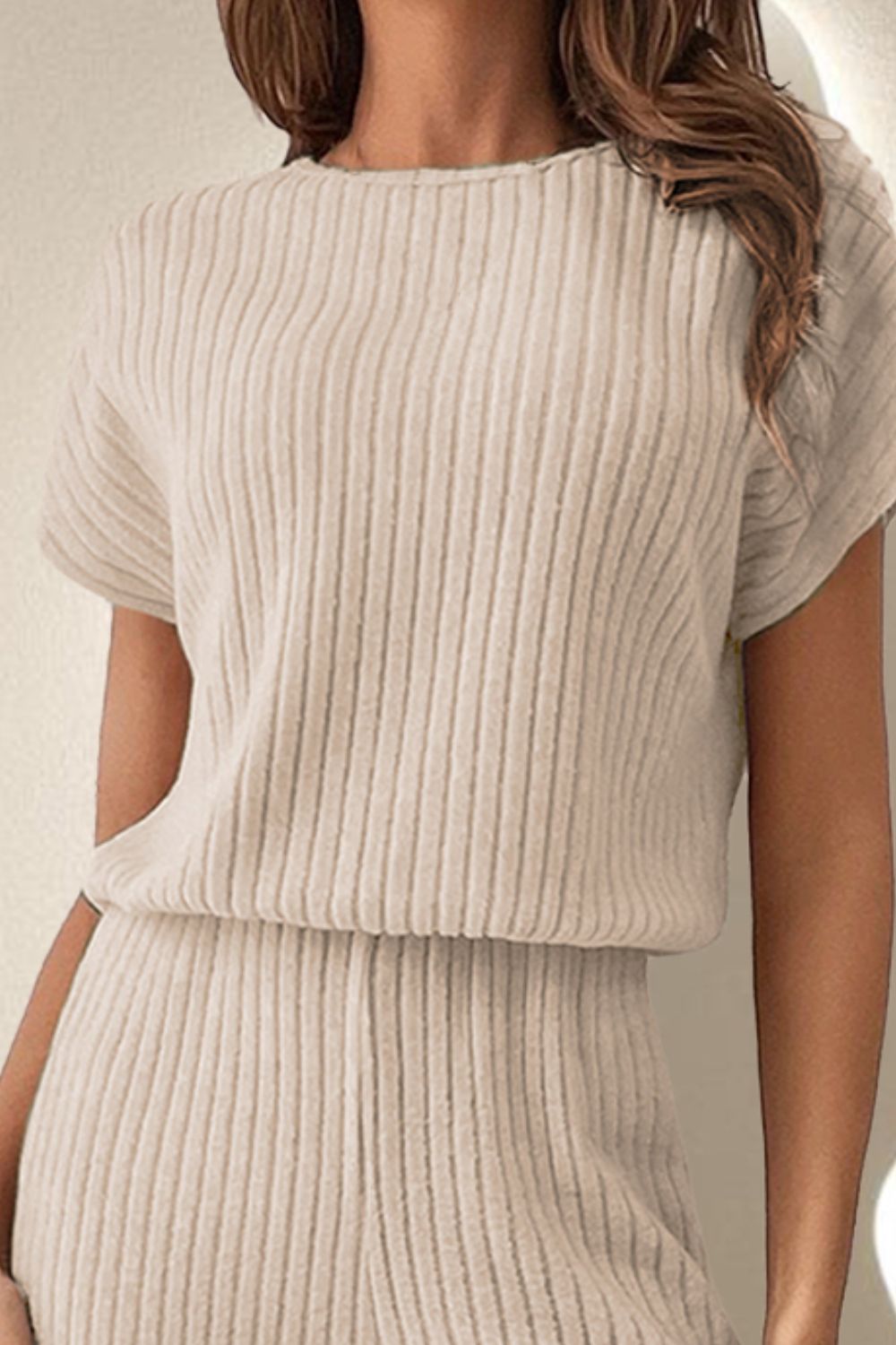 Kick Back And Relax Round Neck Short Sleeve Jumpsuit