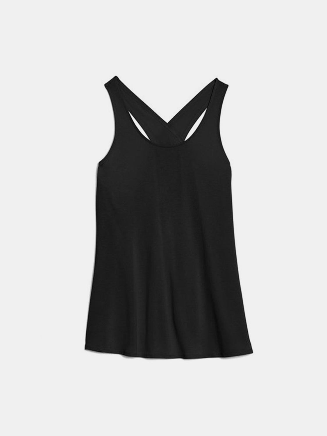 Janine Crisscross Scoop Neck Active Tank
