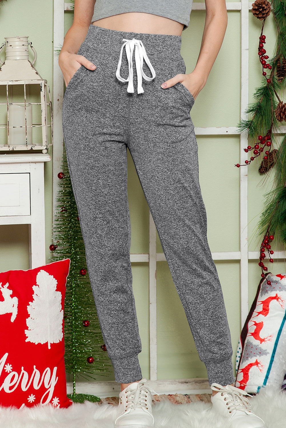 Catapult Casual Drawstring Drop Waist Pocketed Joggers