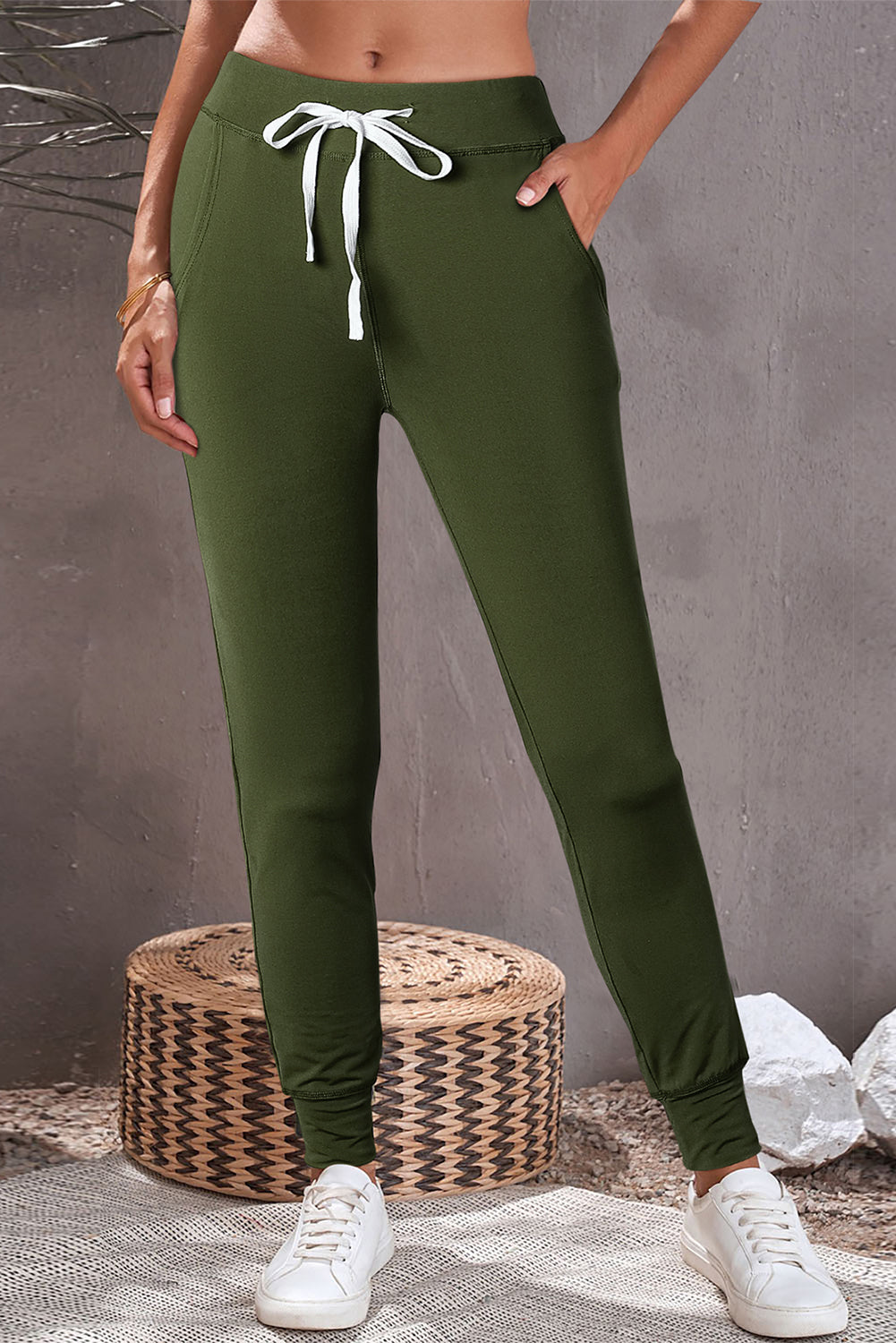 Catapult Casual Drawstring Drop Waist Pocketed Joggers