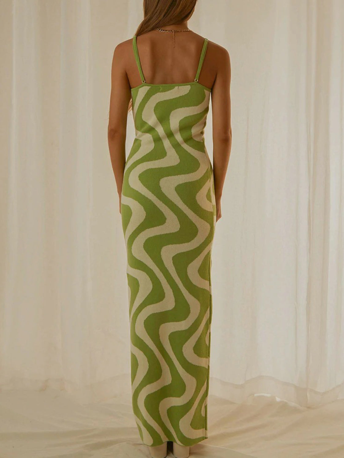 Magdalena Spaghetti Strap Maxi Sweater Dress