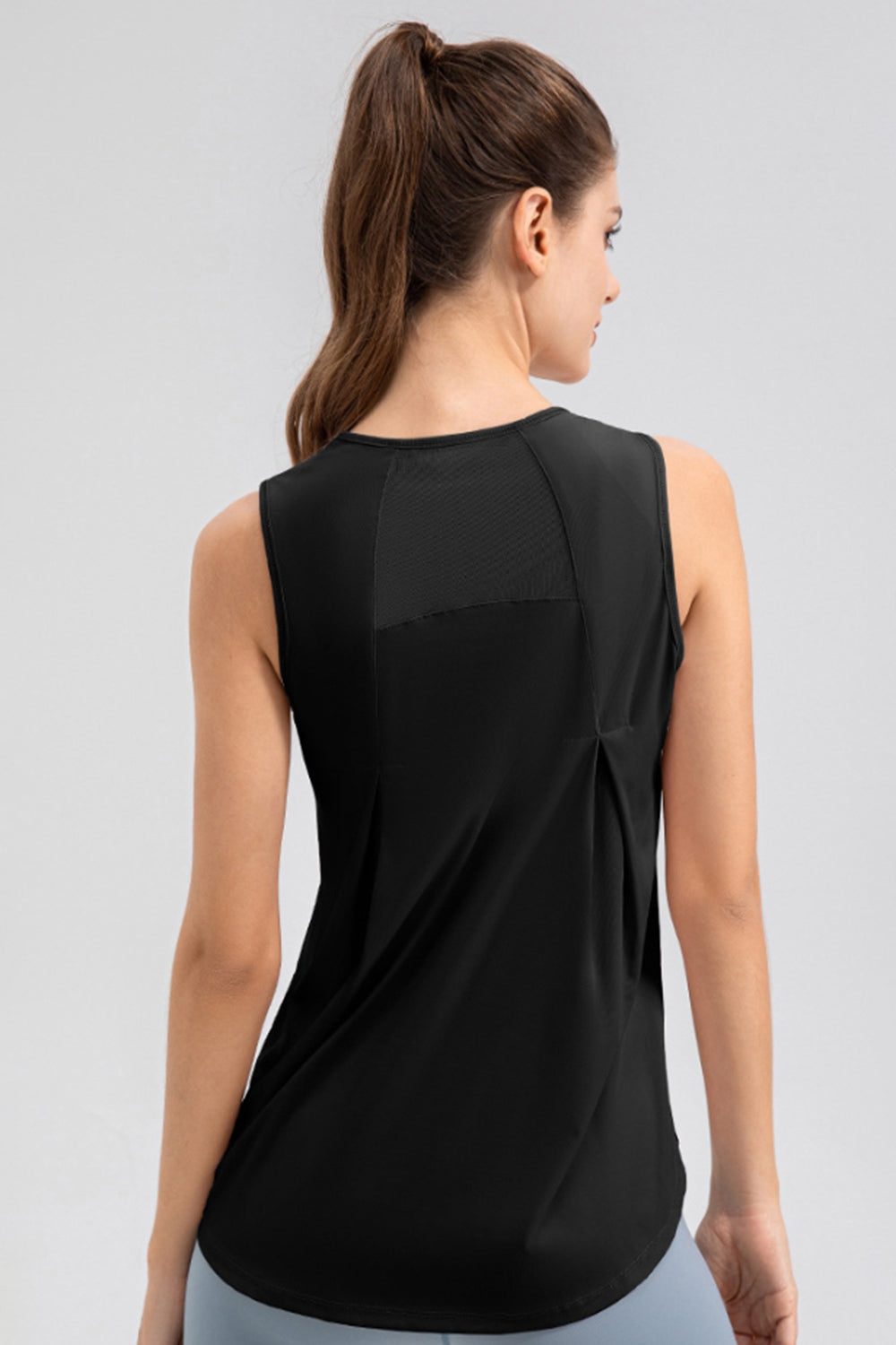 Janine Round Neck Wide strap Active Tank