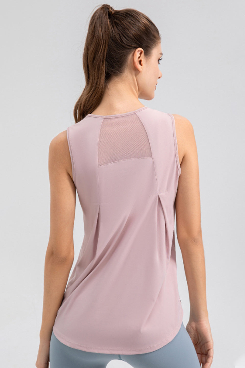 Janine Round Neck Wide strap Active Tank