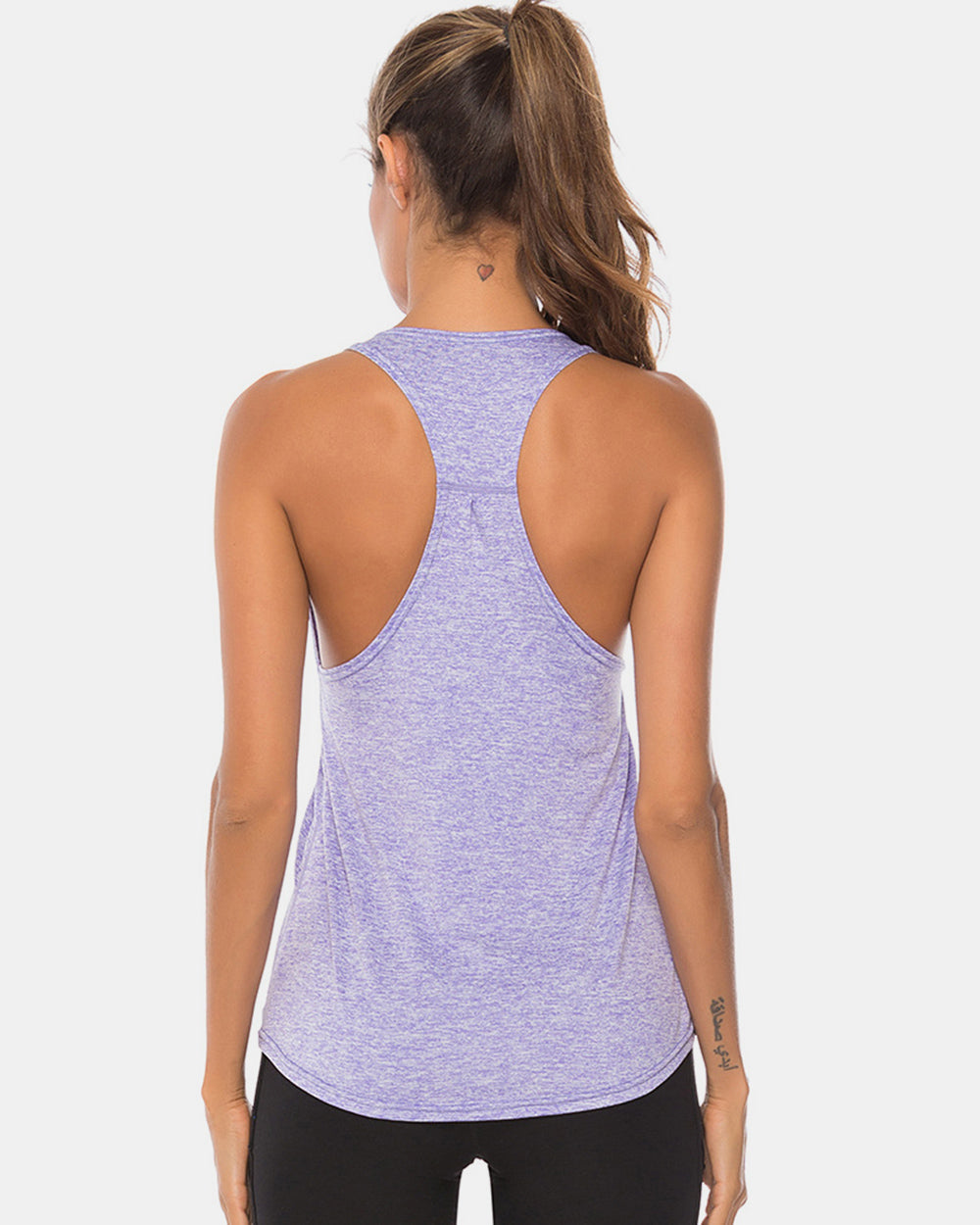 Janine Full Size Scoop Neck Wide Strap Active Tank