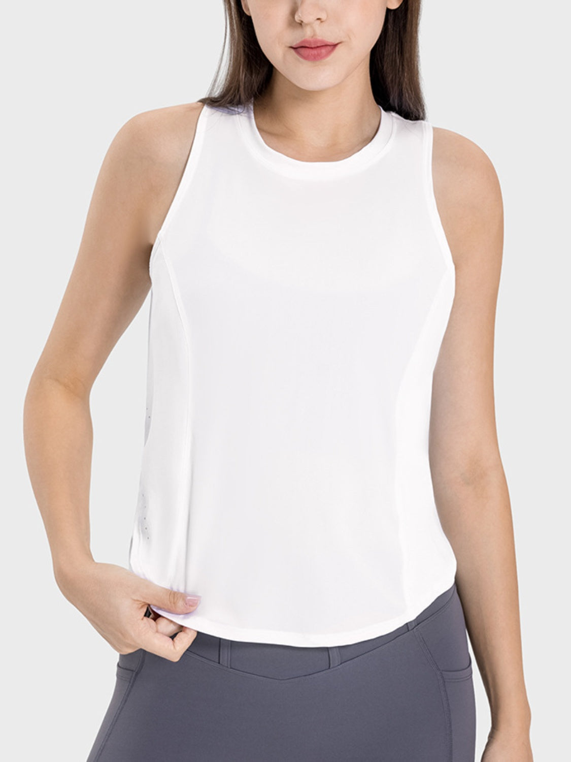 Janine Round Neck Active Tank