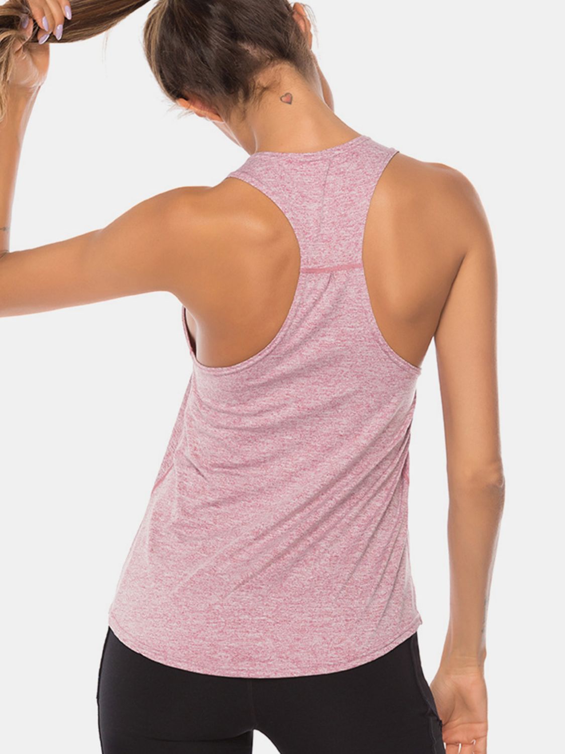 Janine Full Size Scoop Neck Wide Strap Active Tank