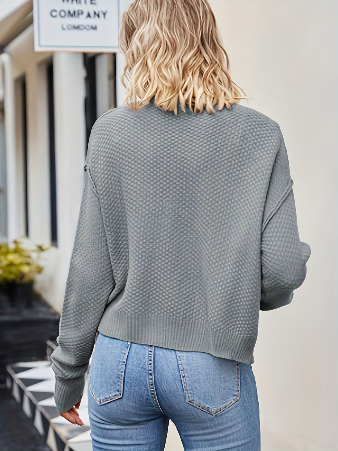 Billie Button Up Dropped Shoulder Cardigan