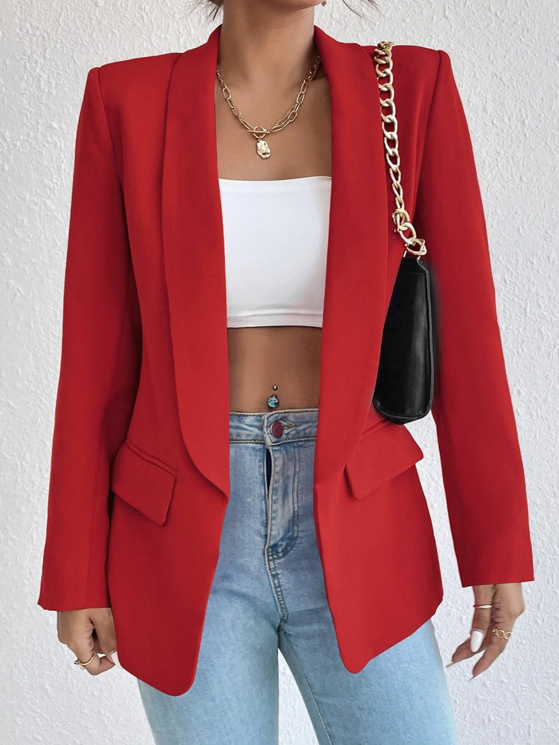 Shireen Shawl Collar Long Sleeve Blazer