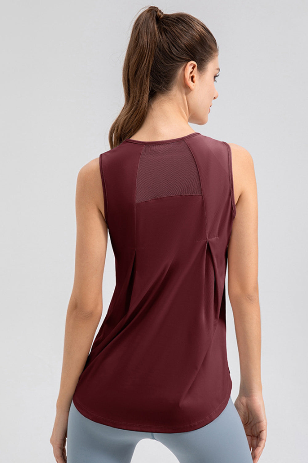 Janine Round Neck Wide strap Active Tank