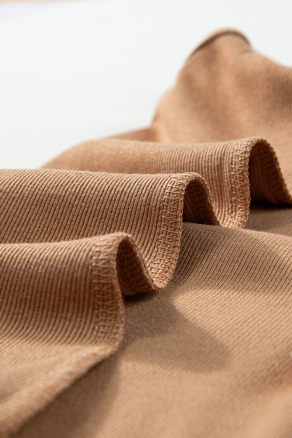 Goldie Brown Gold Chain Straps Rib Knit Tank Top