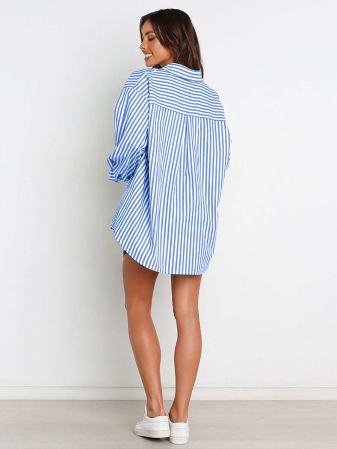 Sterling Striped Dropped Shoulder Shirt and Shorts Set