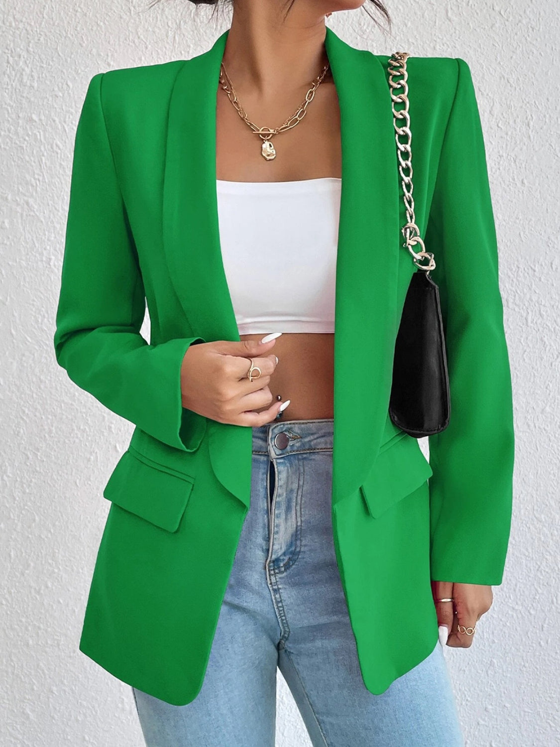 Shireen Shawl Collar Long Sleeve Blazer