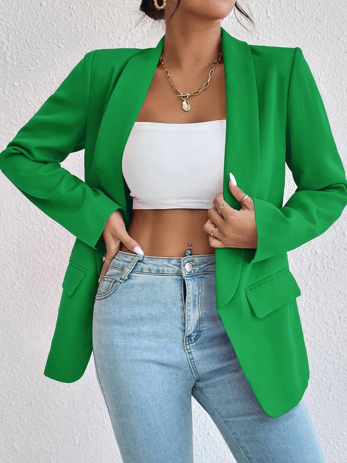 Shireen Shawl Collar Long Sleeve Blazer