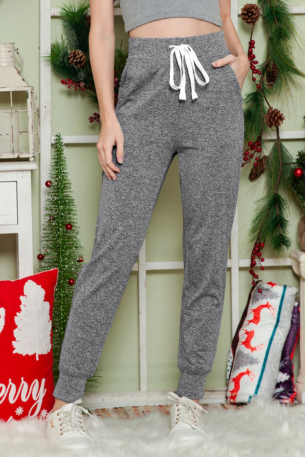 Catapult Casual Drawstring Drop Waist Pocketed Joggers