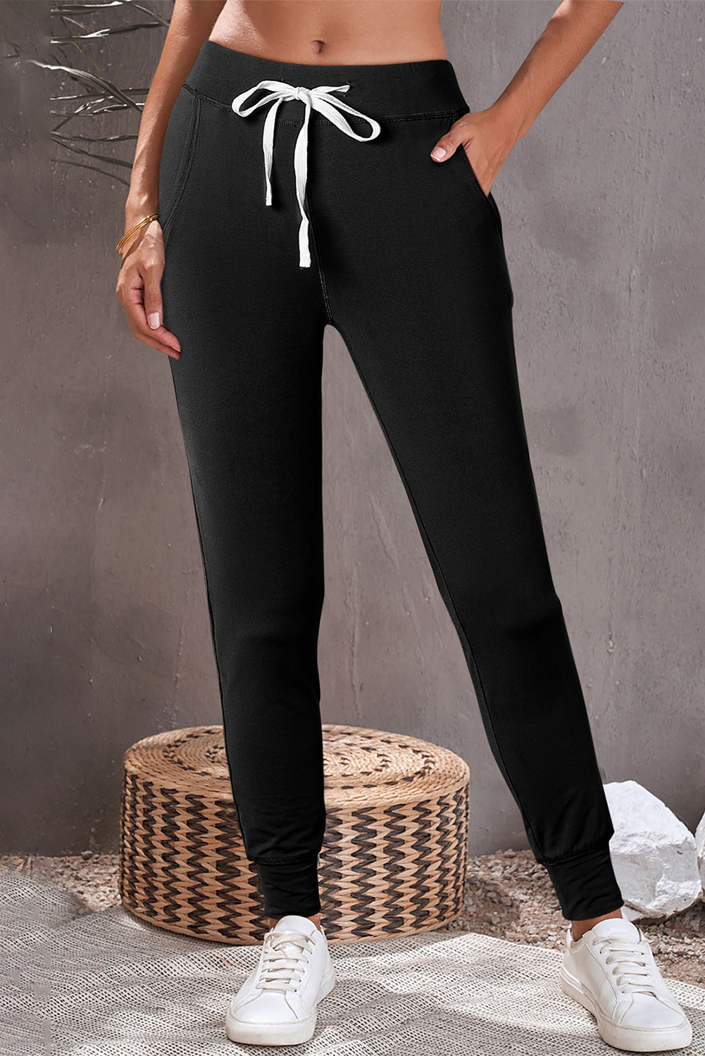 Catapult Casual Drawstring Drop Waist Pocketed Joggers