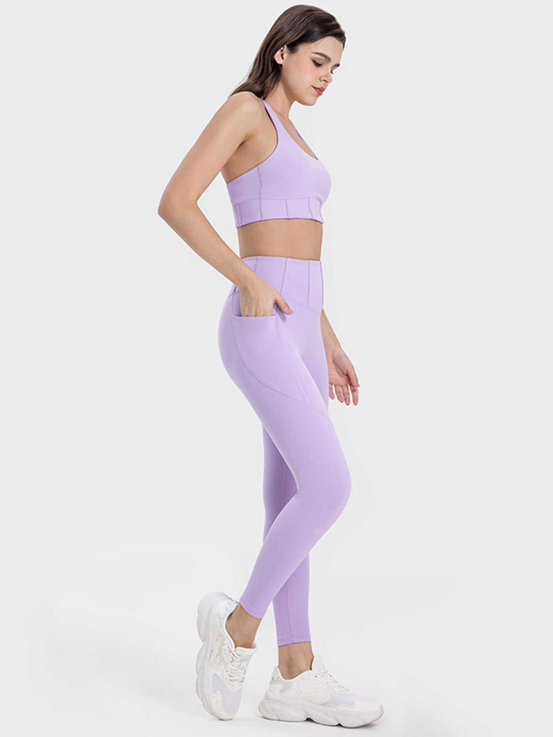 Genevieve Pocketed High Waist Active Leggings