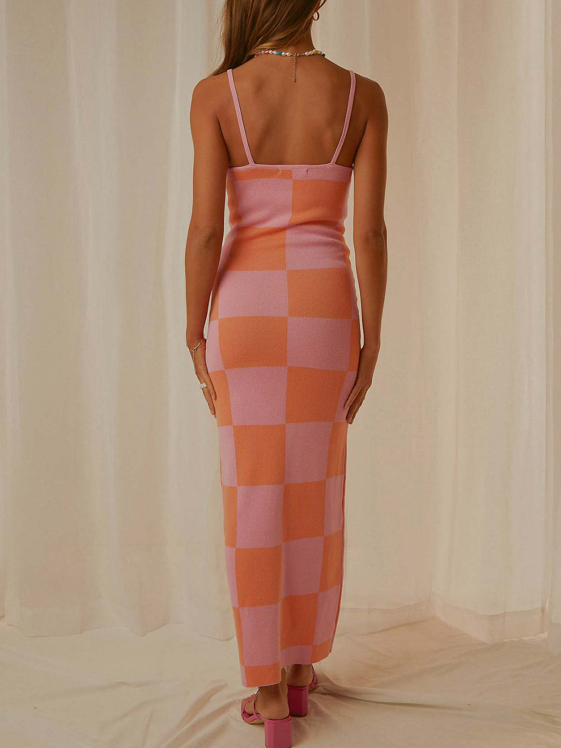Magdalena Spaghetti Strap Maxi Sweater Dress