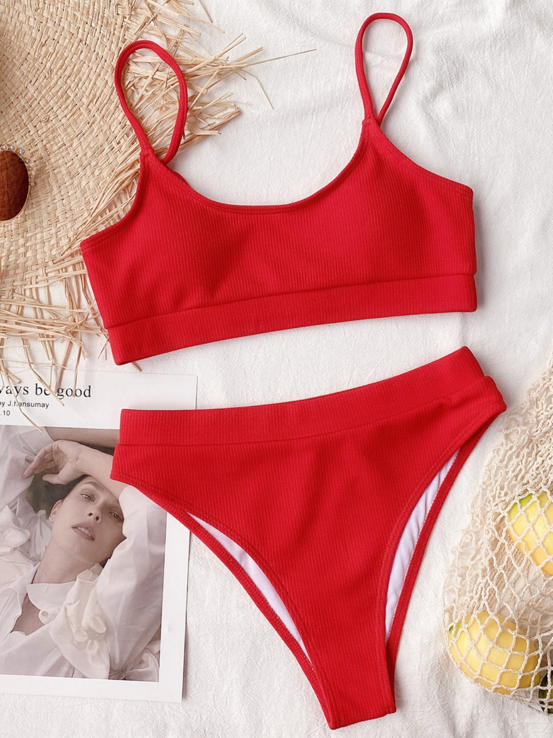 Salina Scoop Neck Spaghetti Strap Two-Piece Swim Set