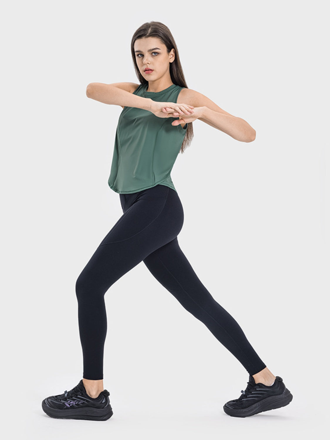 Janine Round Neck Active Tank