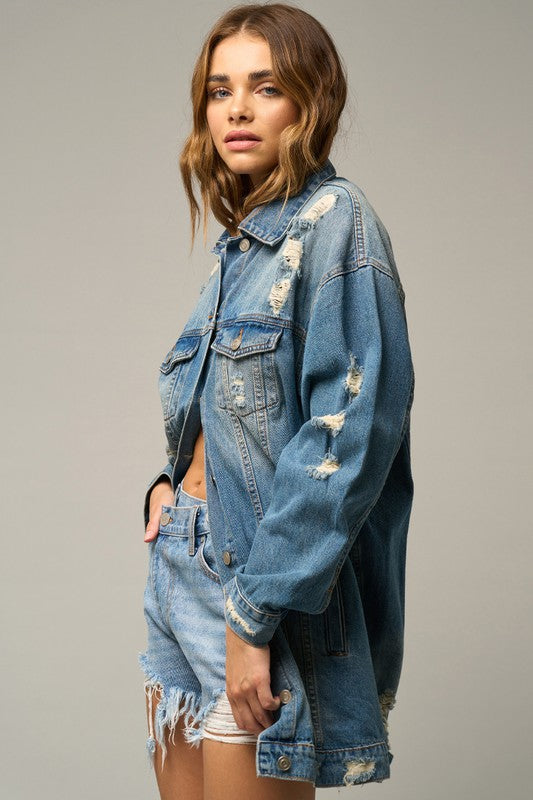 Criscilla CROSSOVER PREMIUM DENIM MOM SHORTS