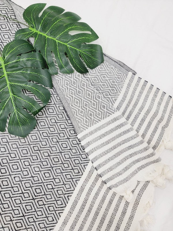 Cappadocia THROW Blanket LARGE Authentic Wave, Turkish cotton