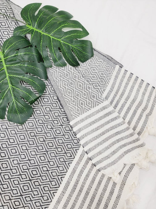Cappadocia THROW Blanket LARGE Authentic Wave, Turkish cotton