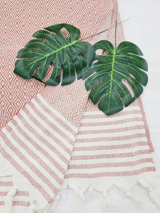 Cappadocia Throw Blanket XLarge Authentic Wave,Turkish cotton