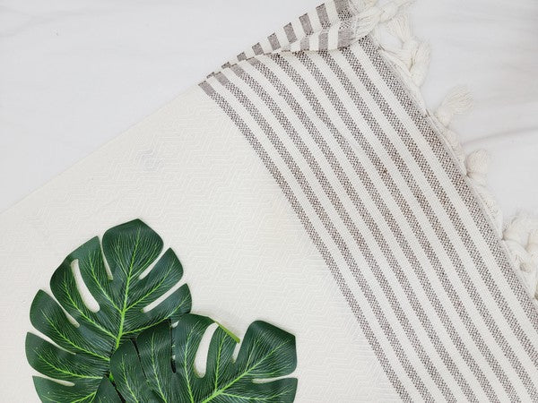 Cappadocia Throw Blanket XLarge Authentic Wave,Turkish cotton