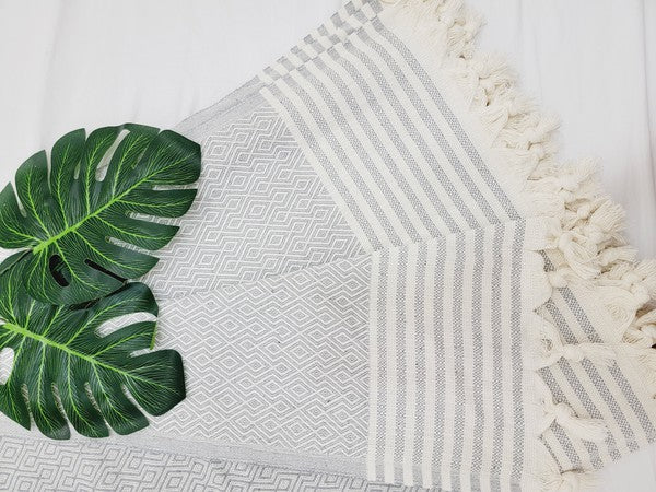 Cappadocia Throw Blanket XLarge Authentic Wave,Turkish cotton