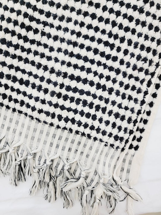 Anatolia Bath Towels, Organic Turkish Cotton Pom Pom Towels