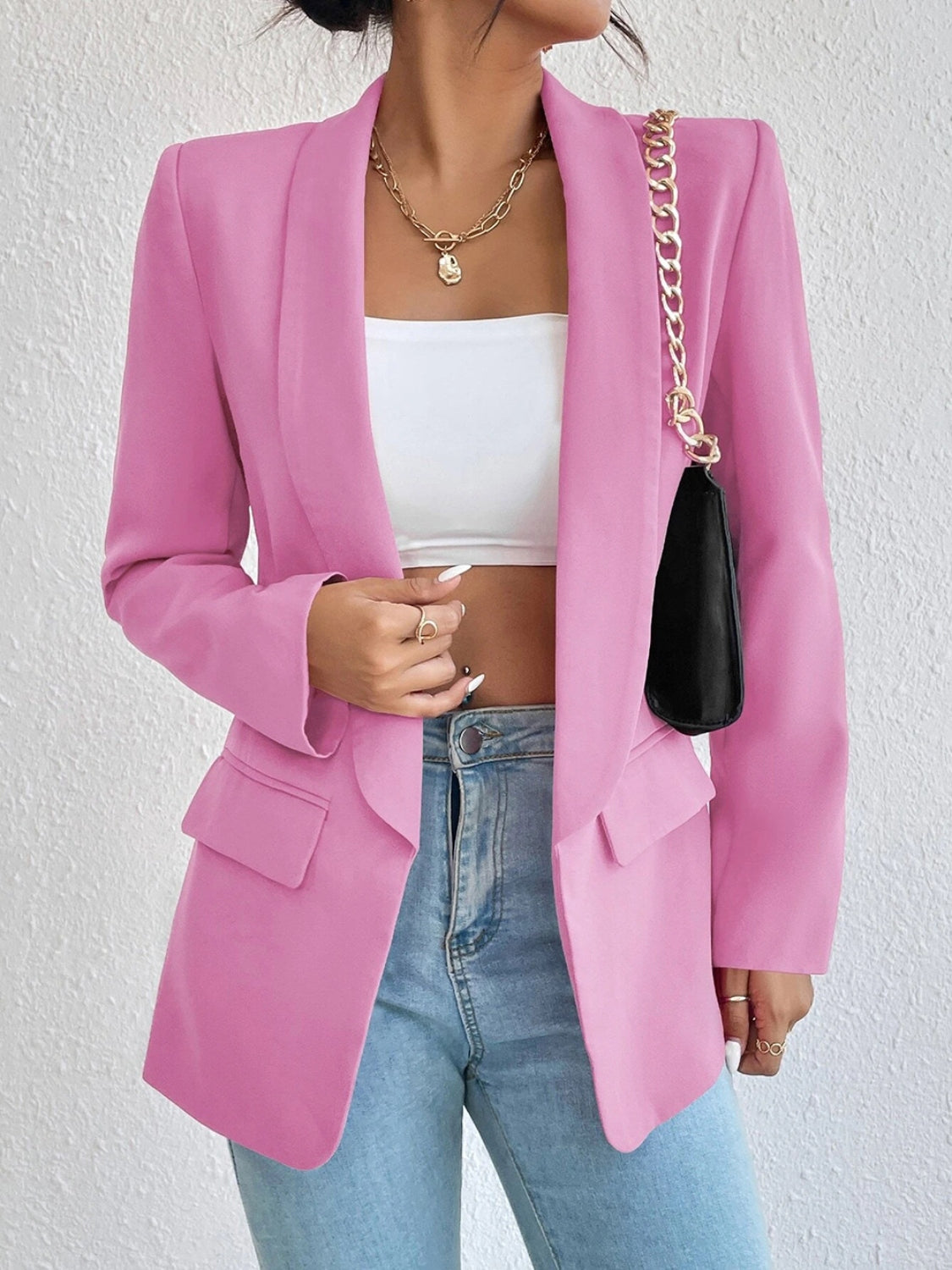 Shireen Shawl Collar Long Sleeve Blazer