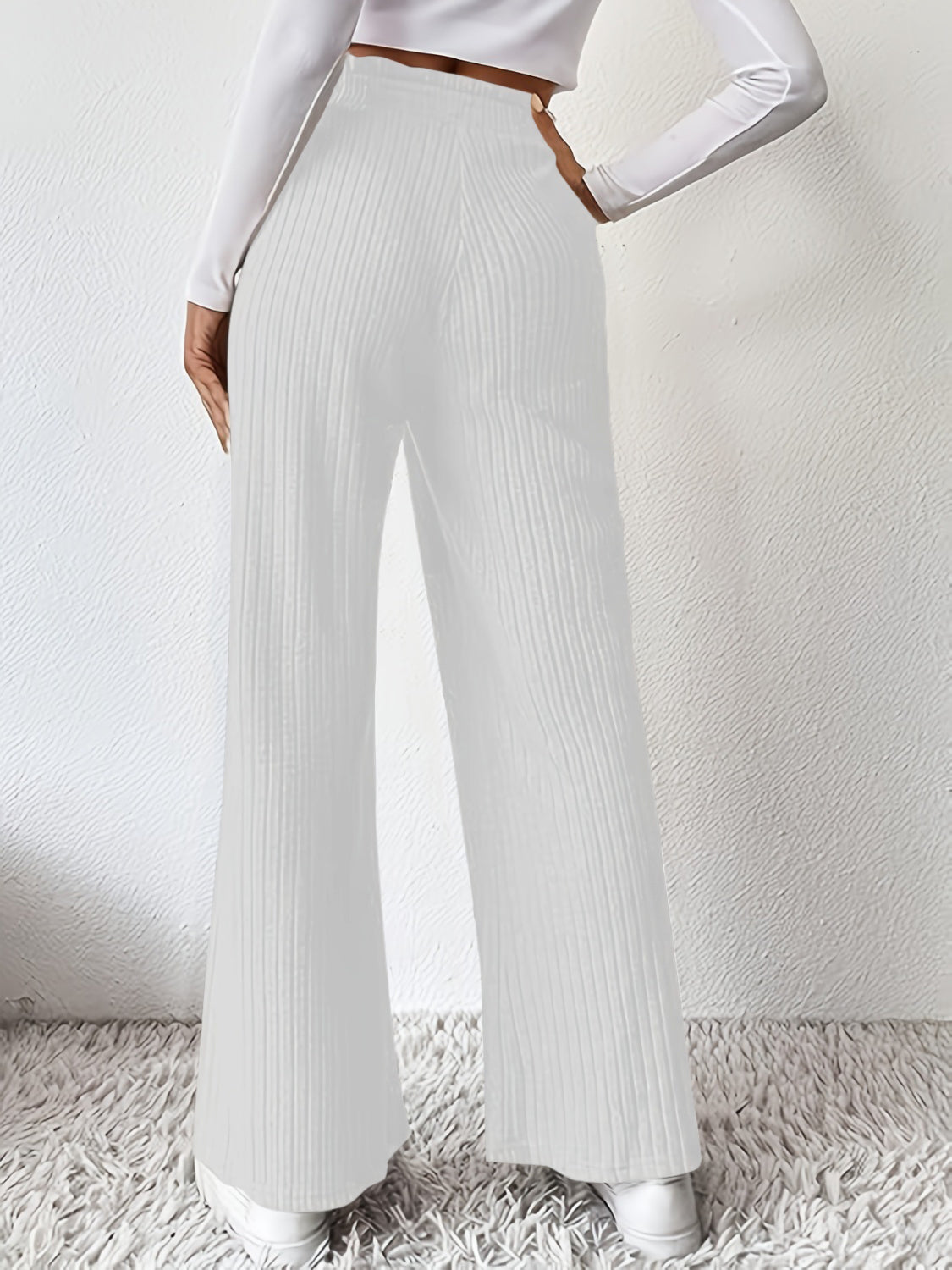 Rinna Ribbed High Waist Pants