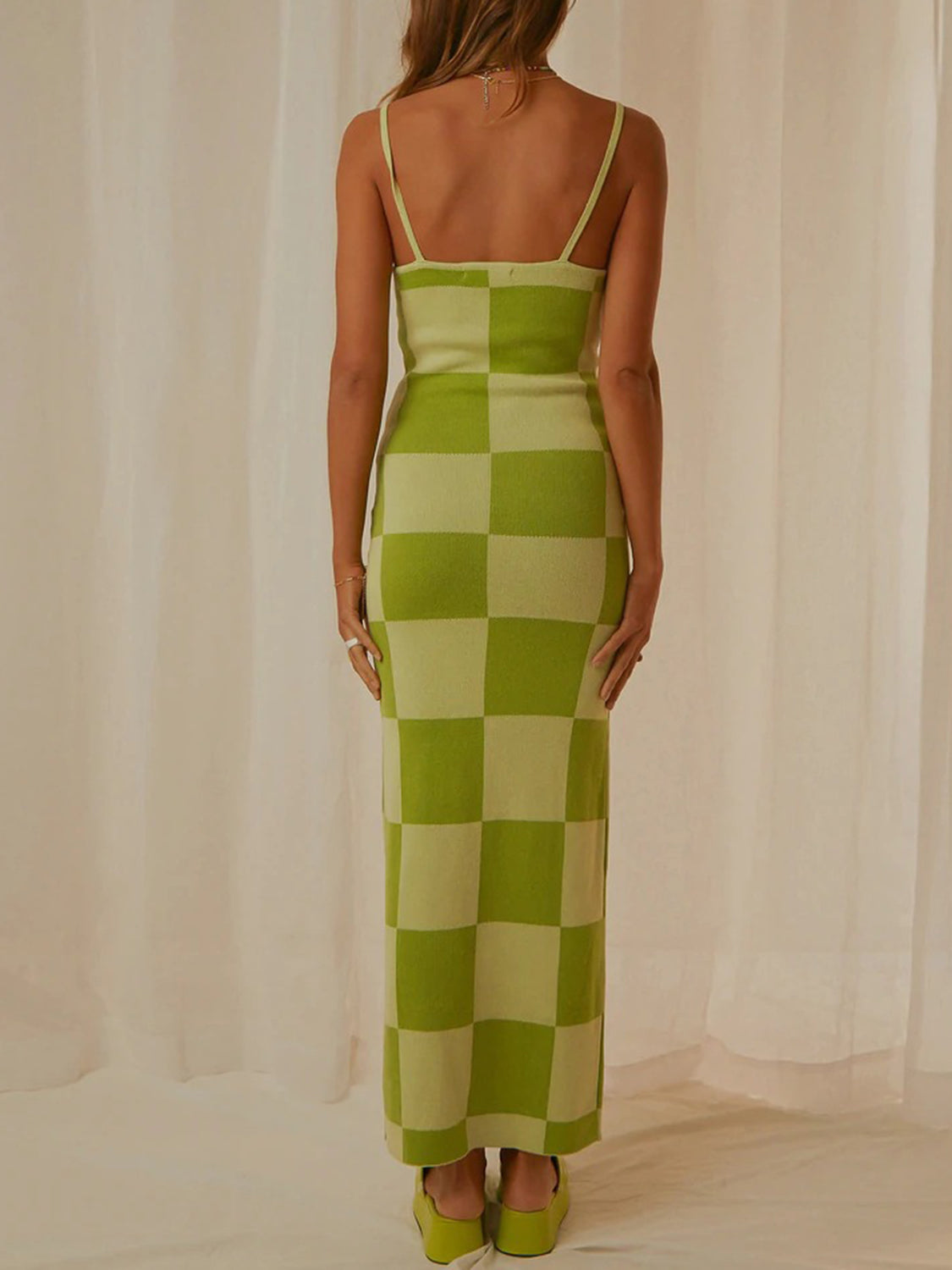 Magdalena Spaghetti Strap Maxi Sweater Dress
