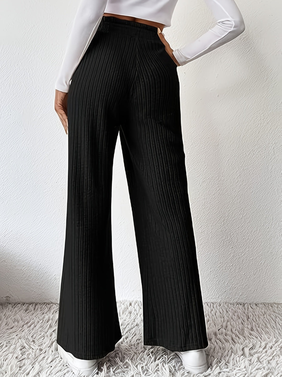 Rinna Ribbed High Waist Pants