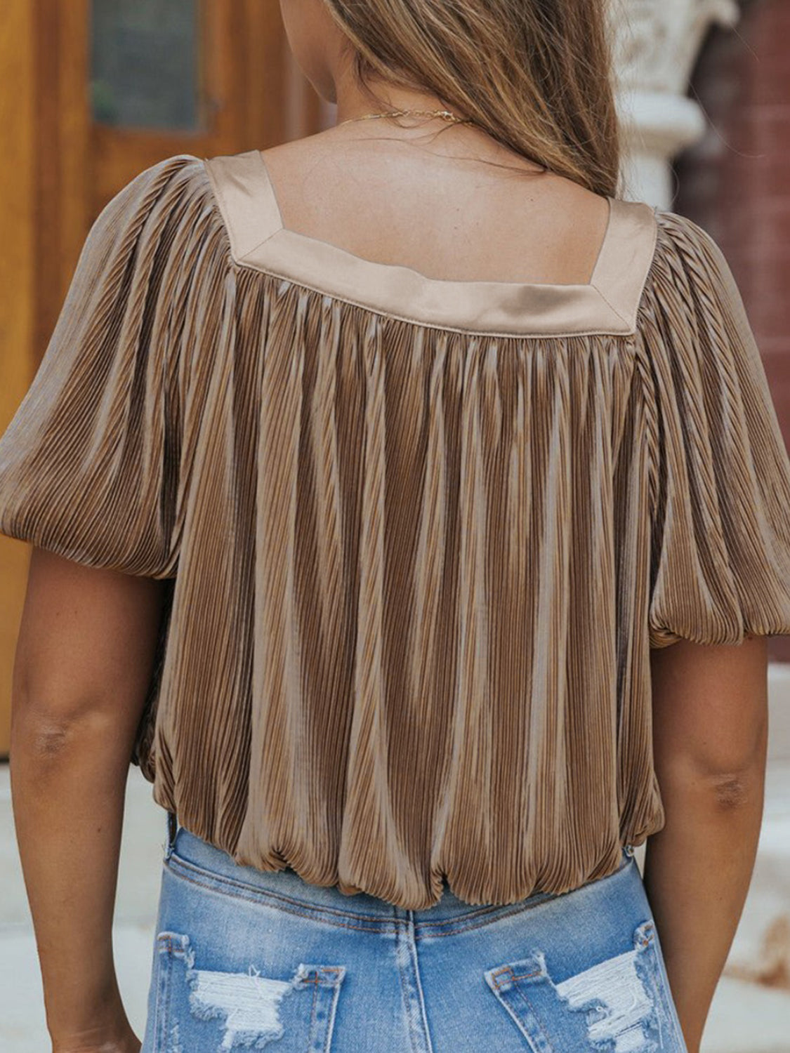 Sequoia Square Neck Puff Sleeve Top