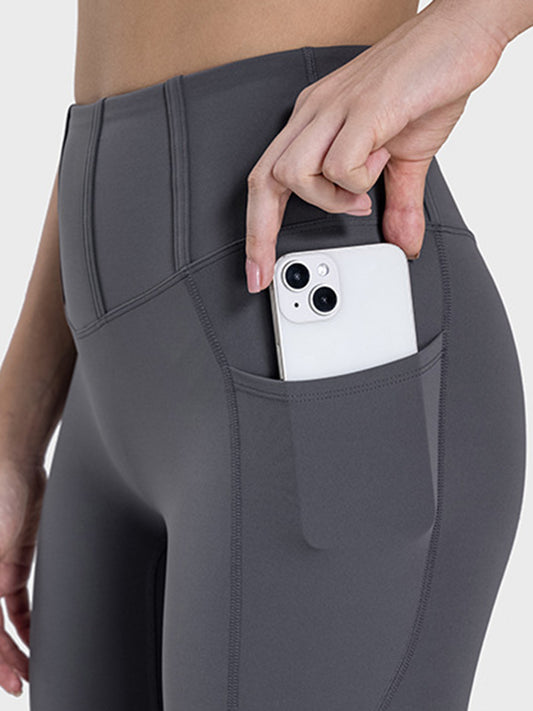 Genevieve Pocketed High Waist Active Leggings