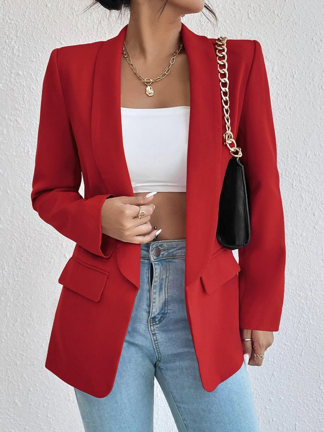 Shireen Shawl Collar Long Sleeve Blazer