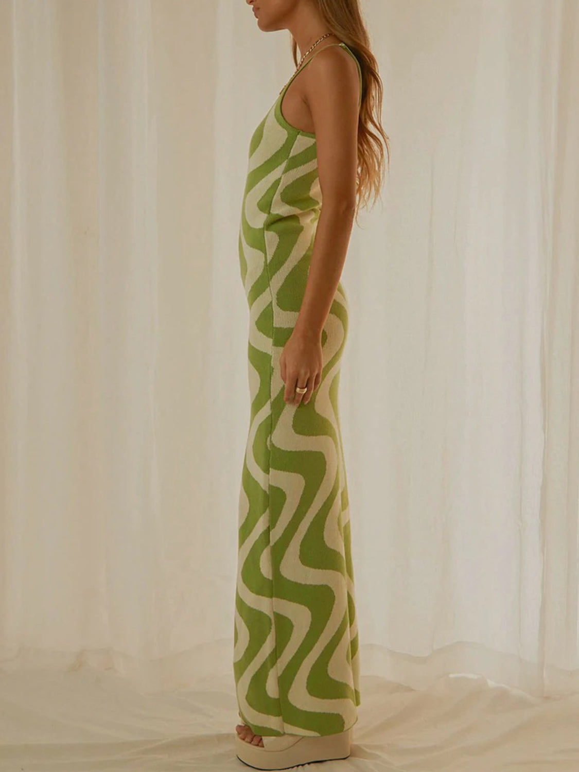 Magdalena Spaghetti Strap Maxi Sweater Dress