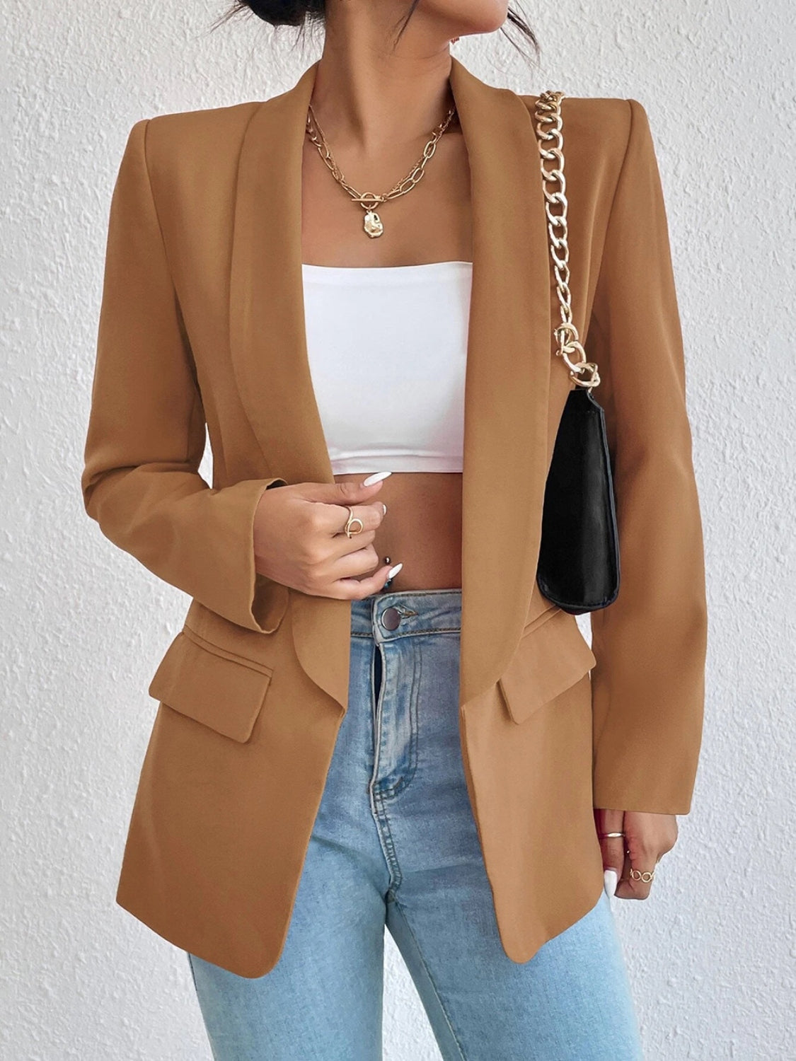Shireen Shawl Collar Long Sleeve Blazer