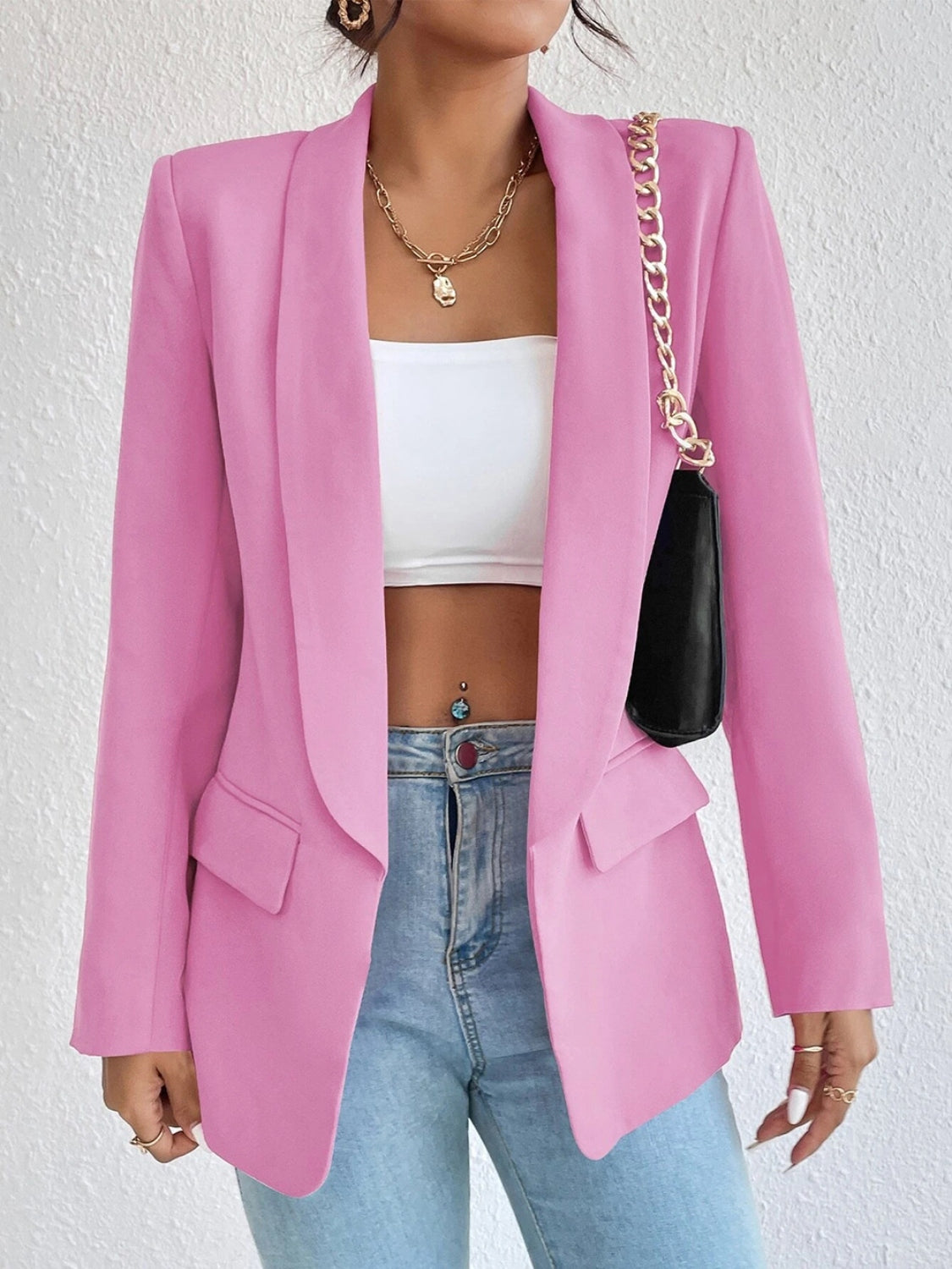 Shireen Shawl Collar Long Sleeve Blazer