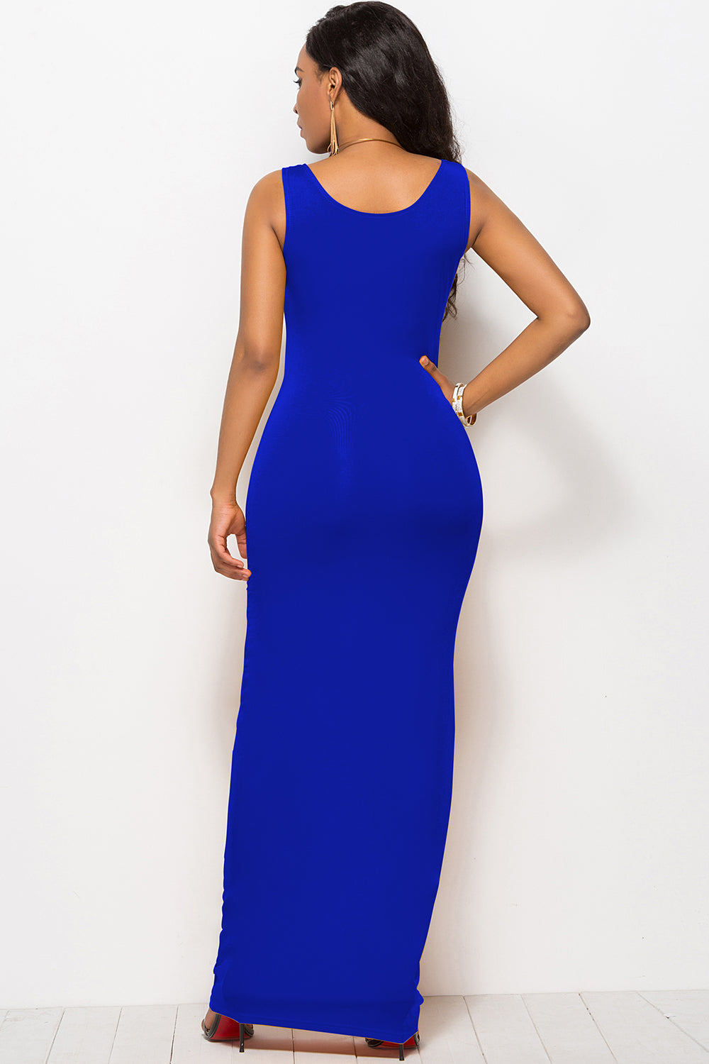 Sully Scoop Neck Wide Strap Maxi Dress