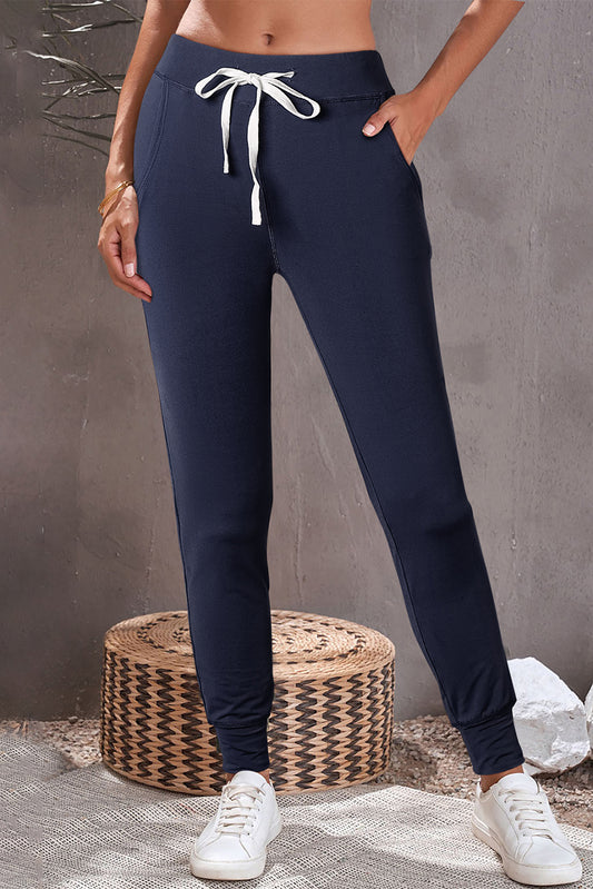 Catapult Casual Drawstring Drop Waist Pocketed Joggers