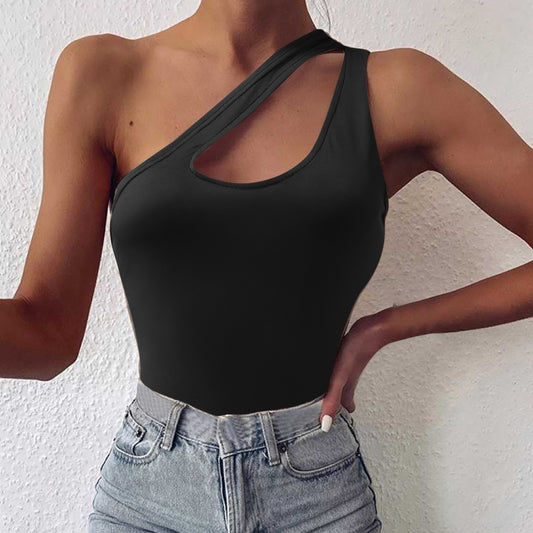 Trina One Shoulder Cutout Cami